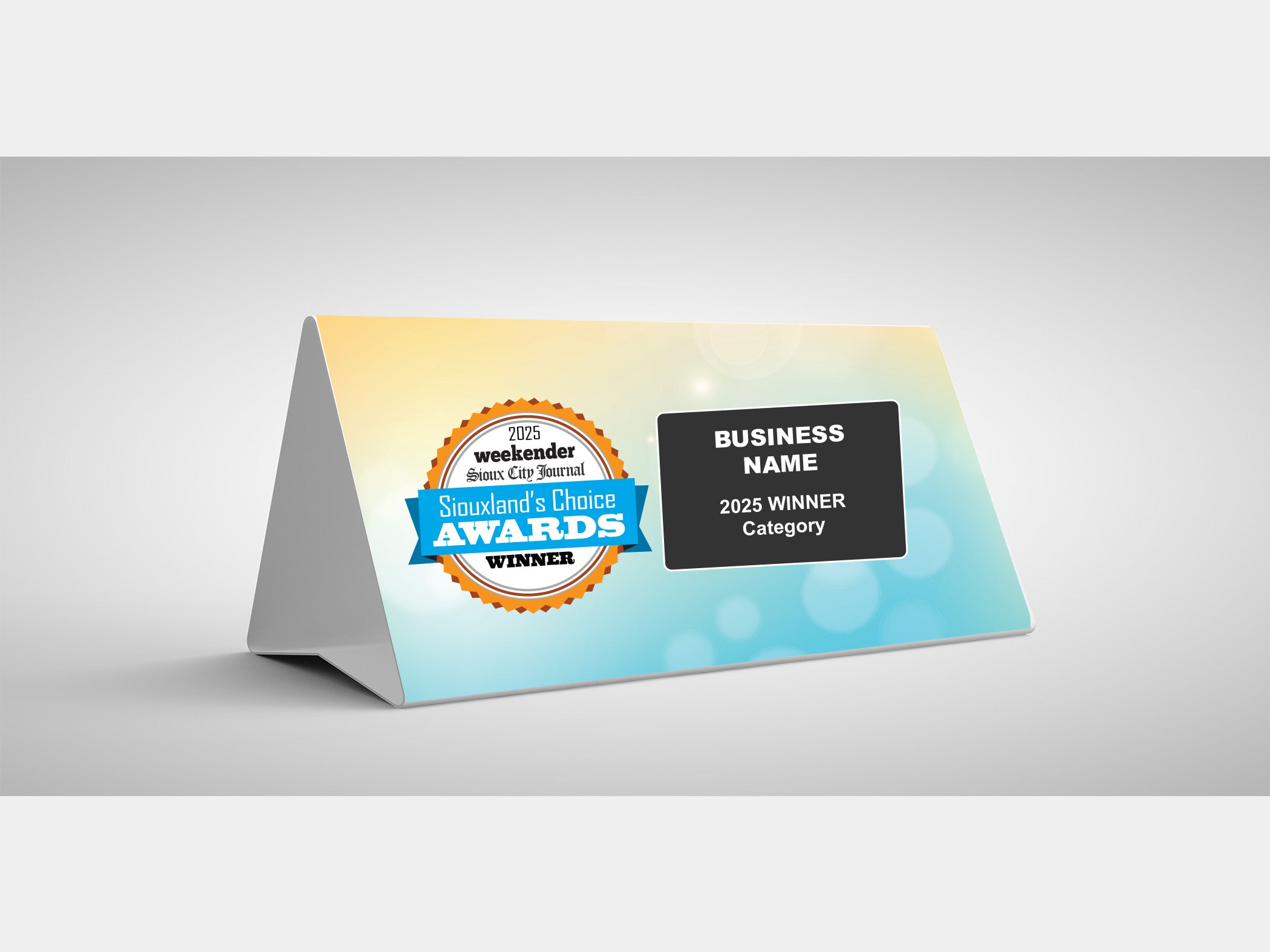 Table Topper Promo Table Toppers / Counter Toppers – Sioux City - Siouxland's Choice ...
